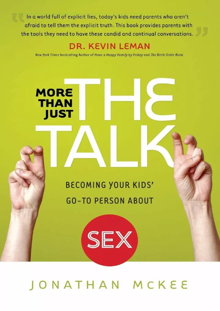 more than just the talk becoming your kids