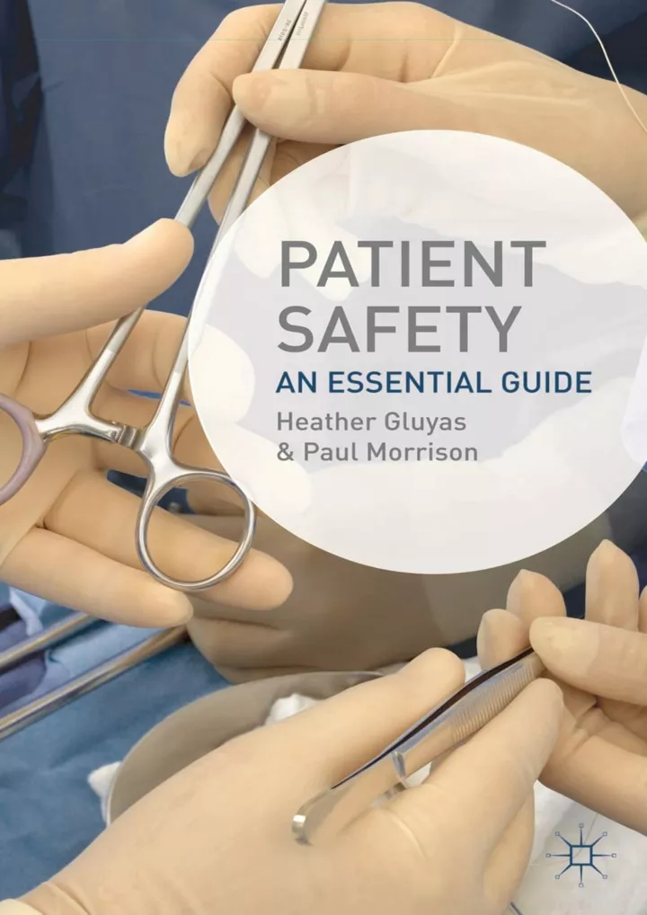 patient safety an essential guide download