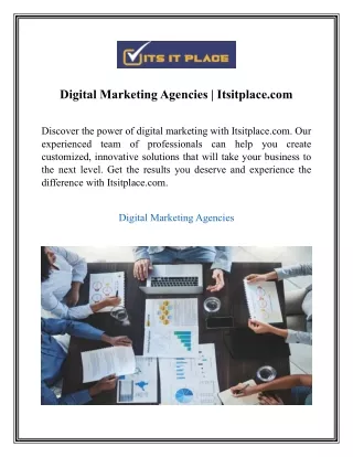 Digital Marketing Agencies Itsitplace