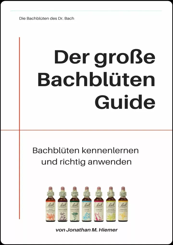 der gro e bachbl ten guide bachbl