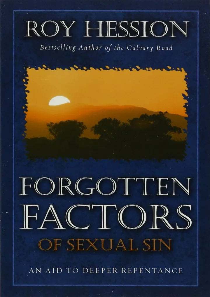 forgotten factors of sexual sin download pdf read