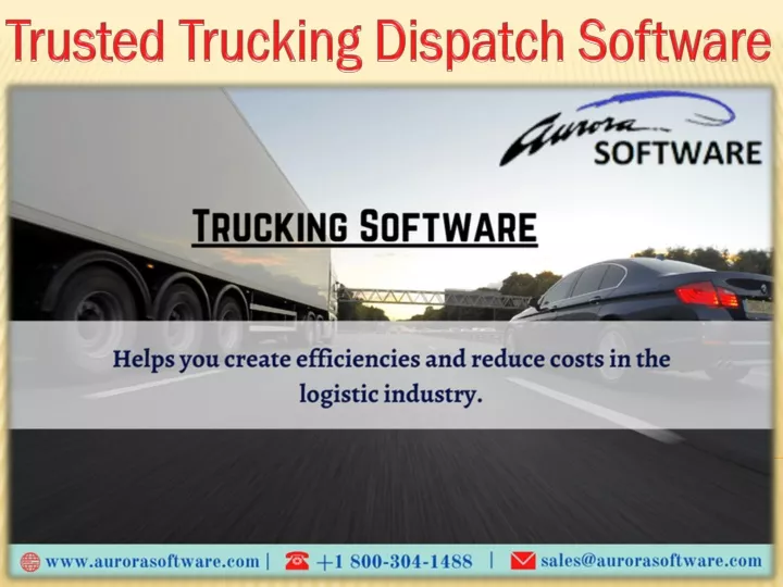 trusted trucking dispatch software