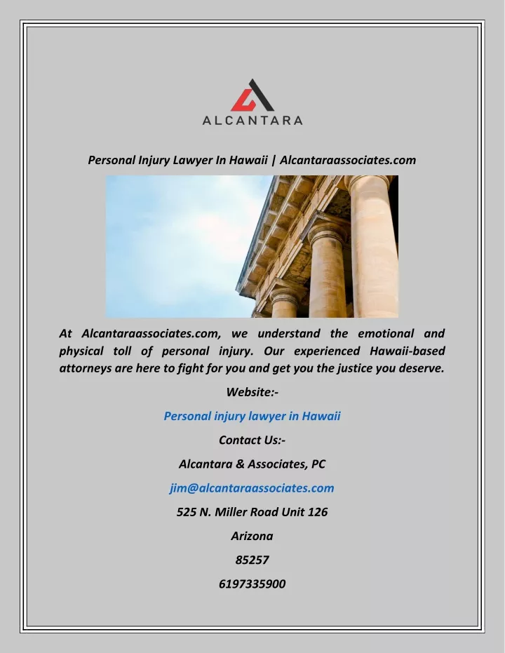 personal injury lawyer in hawaii