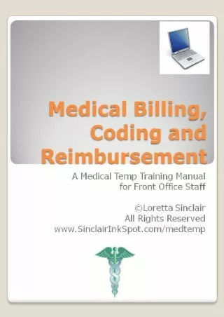 Read ebook [PDF] Medical Billing, Coding, and Reimbursement - Med Temp Training Pamphlet