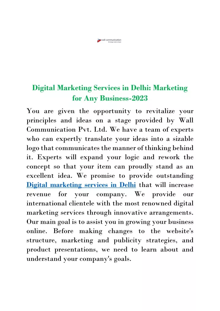 digital marketing services in delhi marketing