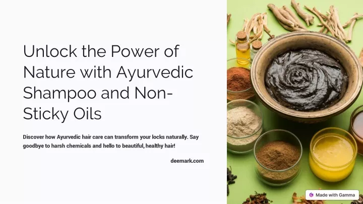 unlock the power of nature with ayurvedic shampoo