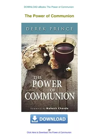DOWNLOAD eBooks The Power of Communion