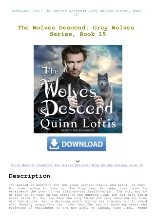 DOWNLOAD [PDF] The Wolves Descend Grey Wolves Series  Book 15
