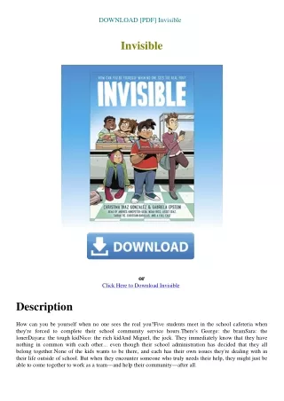 DOWNLOAD [PDF] Invisible