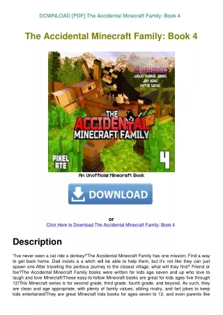 DOWNLOAD [PDF] The Accidental Minecraft Family Book 4