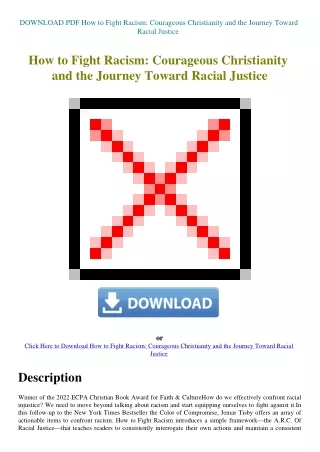 DOWNLOAD PDF How to Fight Racism Courageous Christianity and the Journey Toward Racial Justice