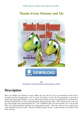 [PDF] eBooks Thanks From Mommy and Me