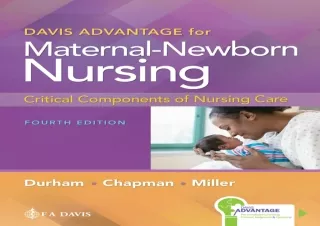 EBOOK READ Davis Advantage for Maternal-Newborn Nursing Critical Components of N
