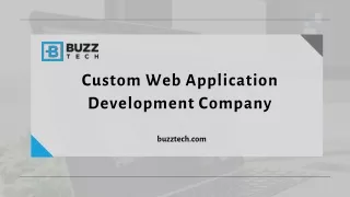 Buzz Tech | Custom Web Application Development Company