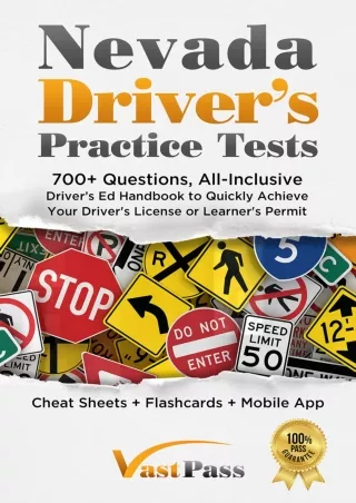 Download Book [PDF] Nevada Driver's Practice Tests: 700  Questions, All-Inclusive Driver's Ed