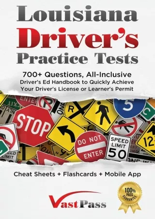 Read ebook [PDF] Louisiana Driver's Practice Tests: 700  Questions, All-Inclusive Driver's Ed