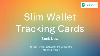 Slim Wallet Tracking Cards