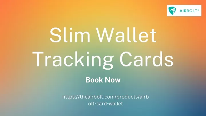 slim wallet tracking cards