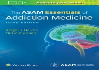 DOWNLOAD PDF The ASAM Essentials of Addiction Medicine