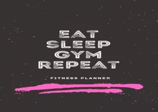 DOWNLOAD PDF Fitness Planner Log Book: Workout and Nutrition Tracker