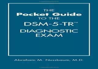 EPUB READ The Pocket Guide to the Dsm-5-tr Diagnostic Exam