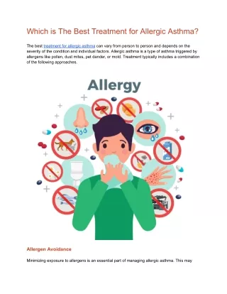 Which is the best treatment for allergic asthma