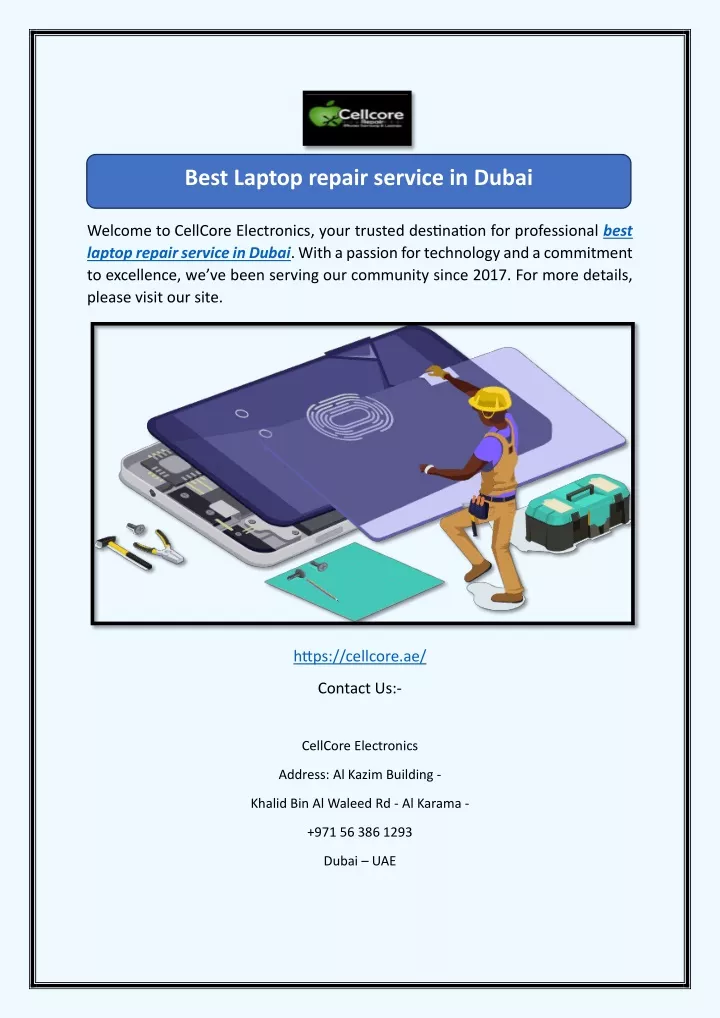 best laptop repair service in dubai