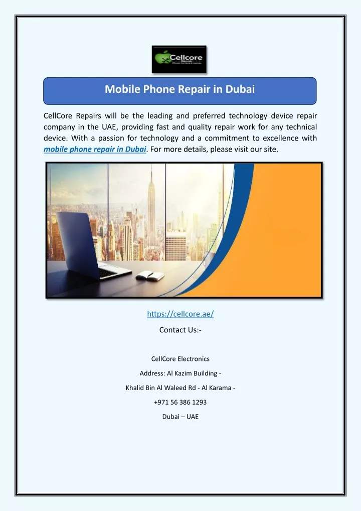 mobile phone repair in dubai