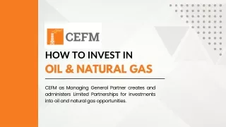 Invest in Oil & Natural Gas