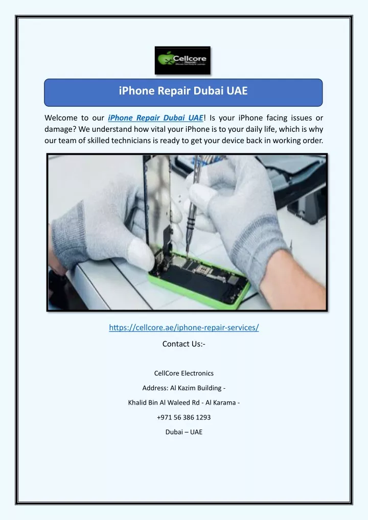 iphone repair dubai uae