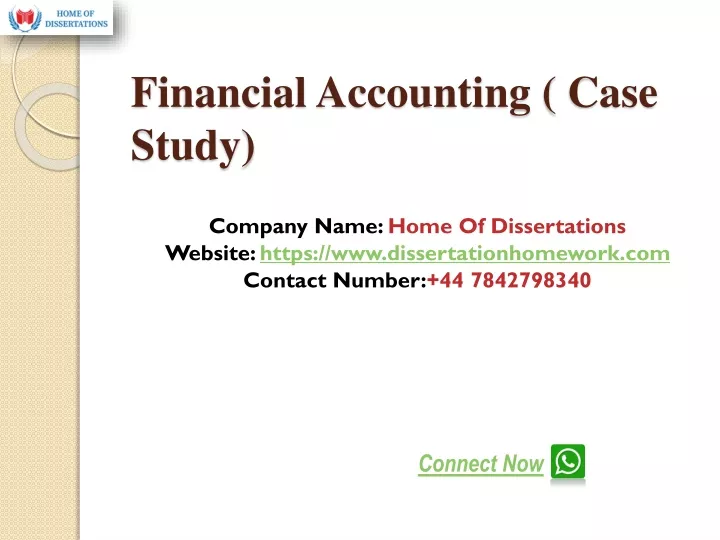 financial accounting case study