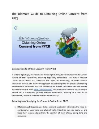 The Ultimate Guide to Obtaining Online Consent from PPCB