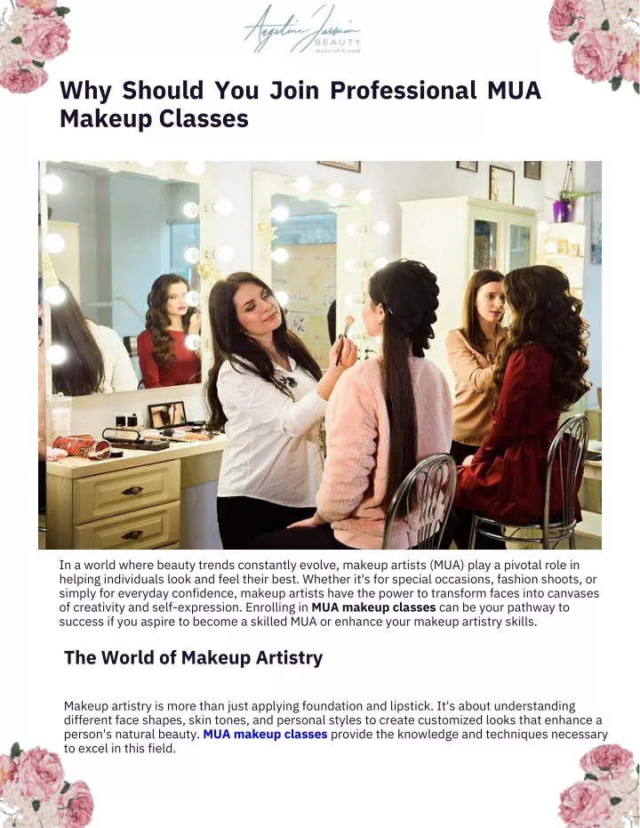 why should you join professional mua makeup