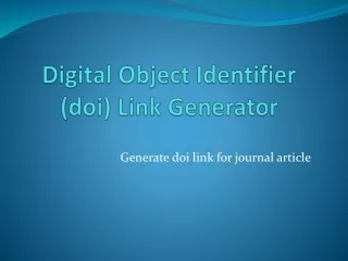doi link generator