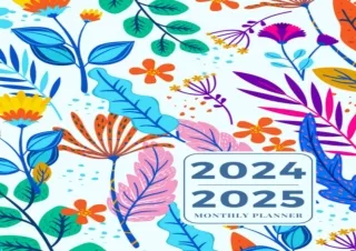 FULL DOWNLOAD (PDF) Monthly Planner 2024-2025: Large Two-Year Schedule Organizer from January 2024 to December 2025 (24