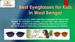 Best Eyeglasses for Kids in West Bengal