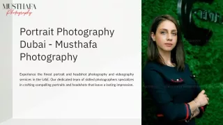 Portrait Photography Dubai - Musthafa Photography
