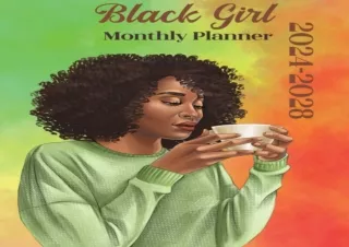 FREE READ (PDF) Black Girl 2024-2028 Monthly Planner: 5 Year January 2024 To December 2028 for African American Woman Wi