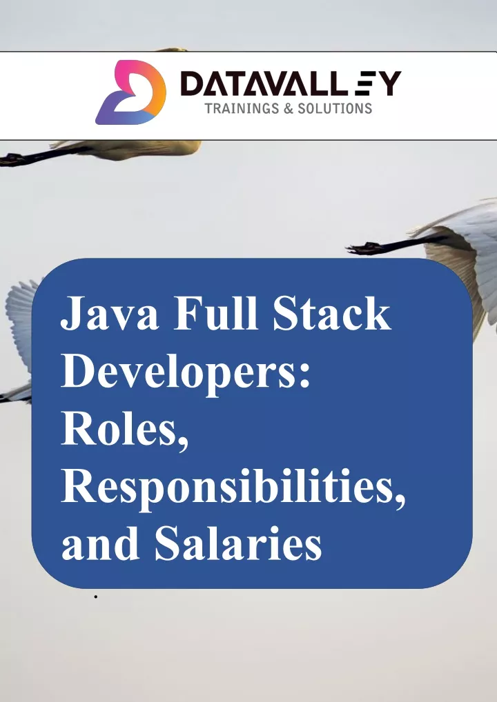 java full stack developers roles responsibilities
