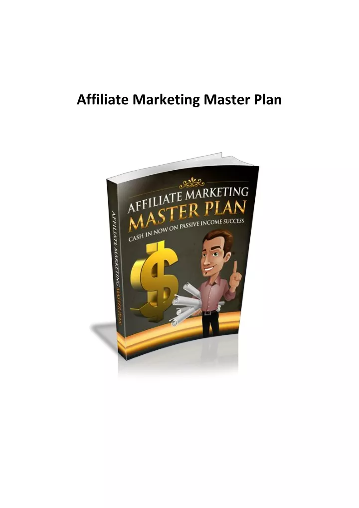 affiliate marketing master plan