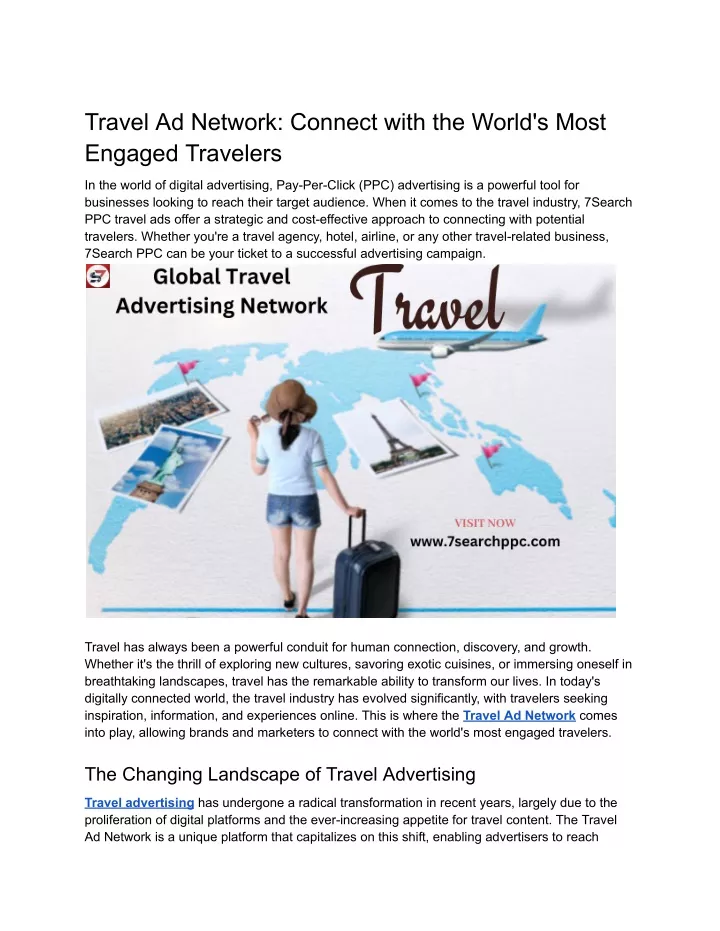 travel ad network connect with the world s most