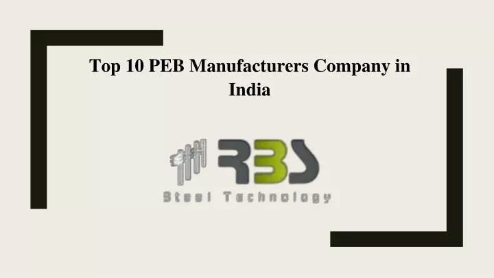 top 10 peb manufacturers company in india