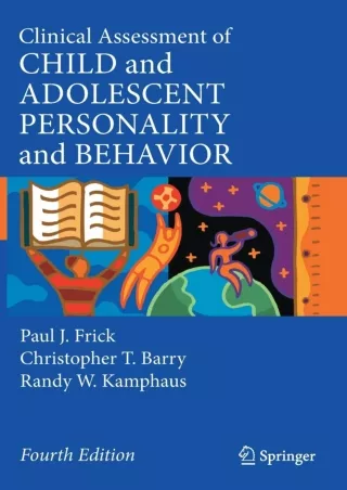 PDF_ Clinical Assessment of Child and Adolescent Personality and Behavior