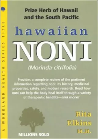 Download Book [PDF] Hawaiian Noni