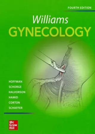 DOWNLOAD/PDF Williams Gynecology, Fourth Edition