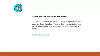 Stake Calculator Tools  MikeTheGambler
