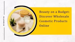 Beauty on a Budget Discover Wholesale Cosmetic Products Online