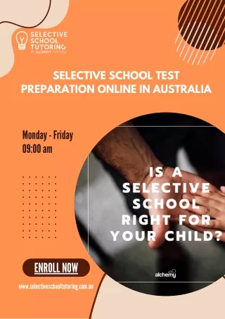 Selective School Test Preparation Online in Australia