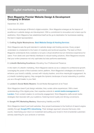 digital marketing agency