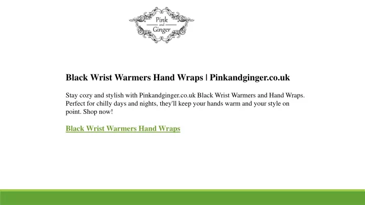 black wrist warmers hand wraps pinkandginger
